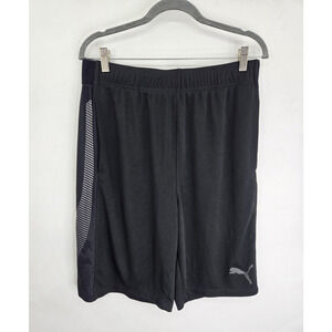 Puma Mens Athletic Training Shorts Size Large Athletic Black Running GYM NWT